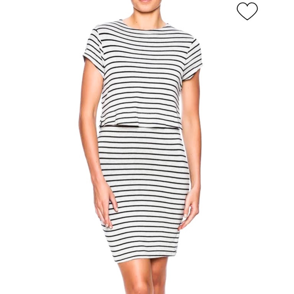 HYFVE Striped Cotton Bodycon Dress